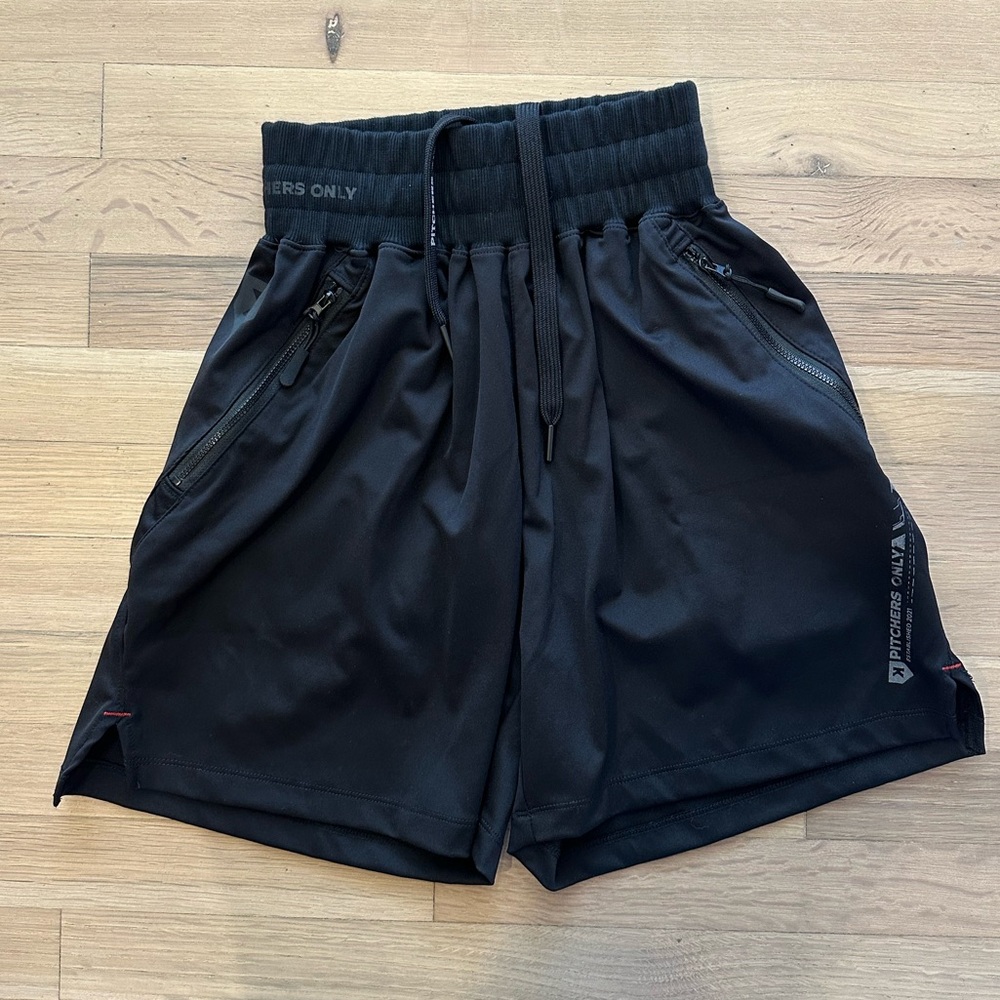 Pitchers Only Youth Black Shorts NWT